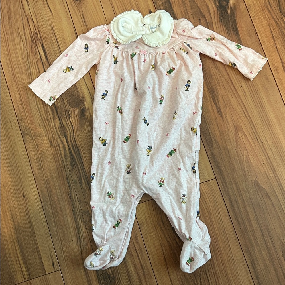 Ralph Lauren Cream Baby Onesie